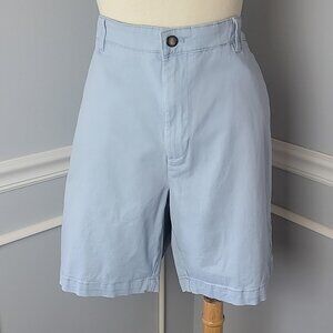 NAUTICA The Deck Short Classic Fit Chino Style Preppy Casual Powder Blue Shorts
